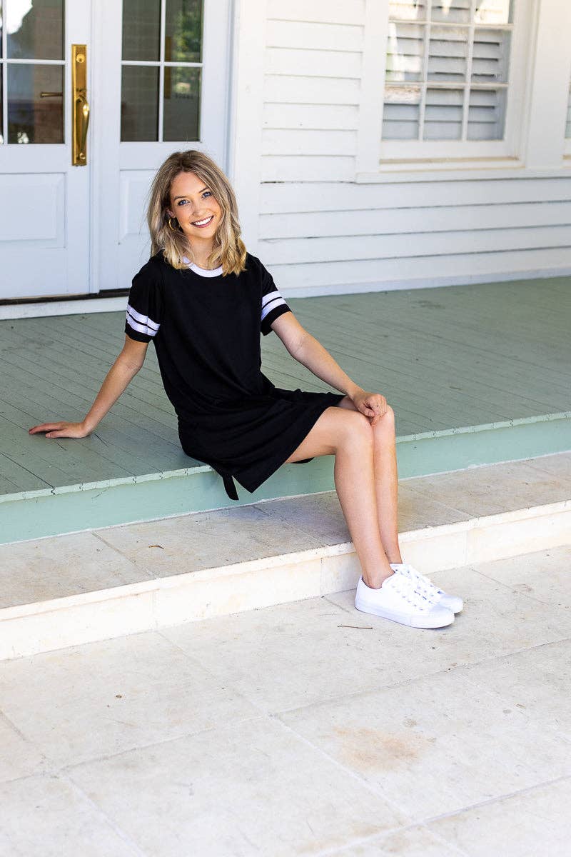 Say it Loud, Say it Proud Gameday Dress, Black for wholesale on Faire1
