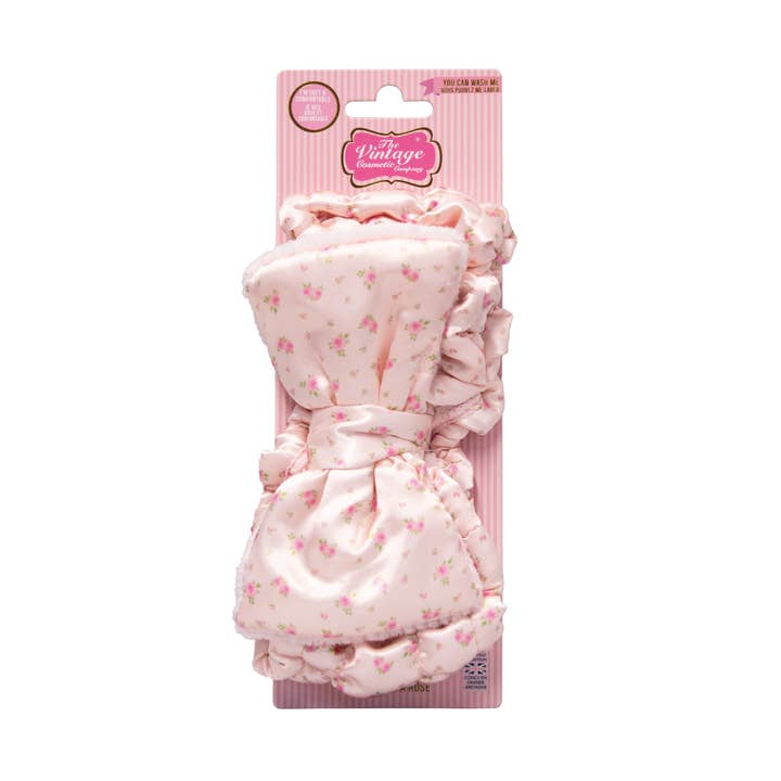 Rose Spa Headband for wholesale by The Vintage Cosmetic Company