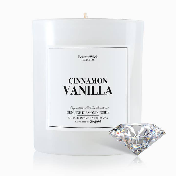 ForeverWick Candle Co – Engroshandel Glaslys – Cinnamon Vanilla Diamond