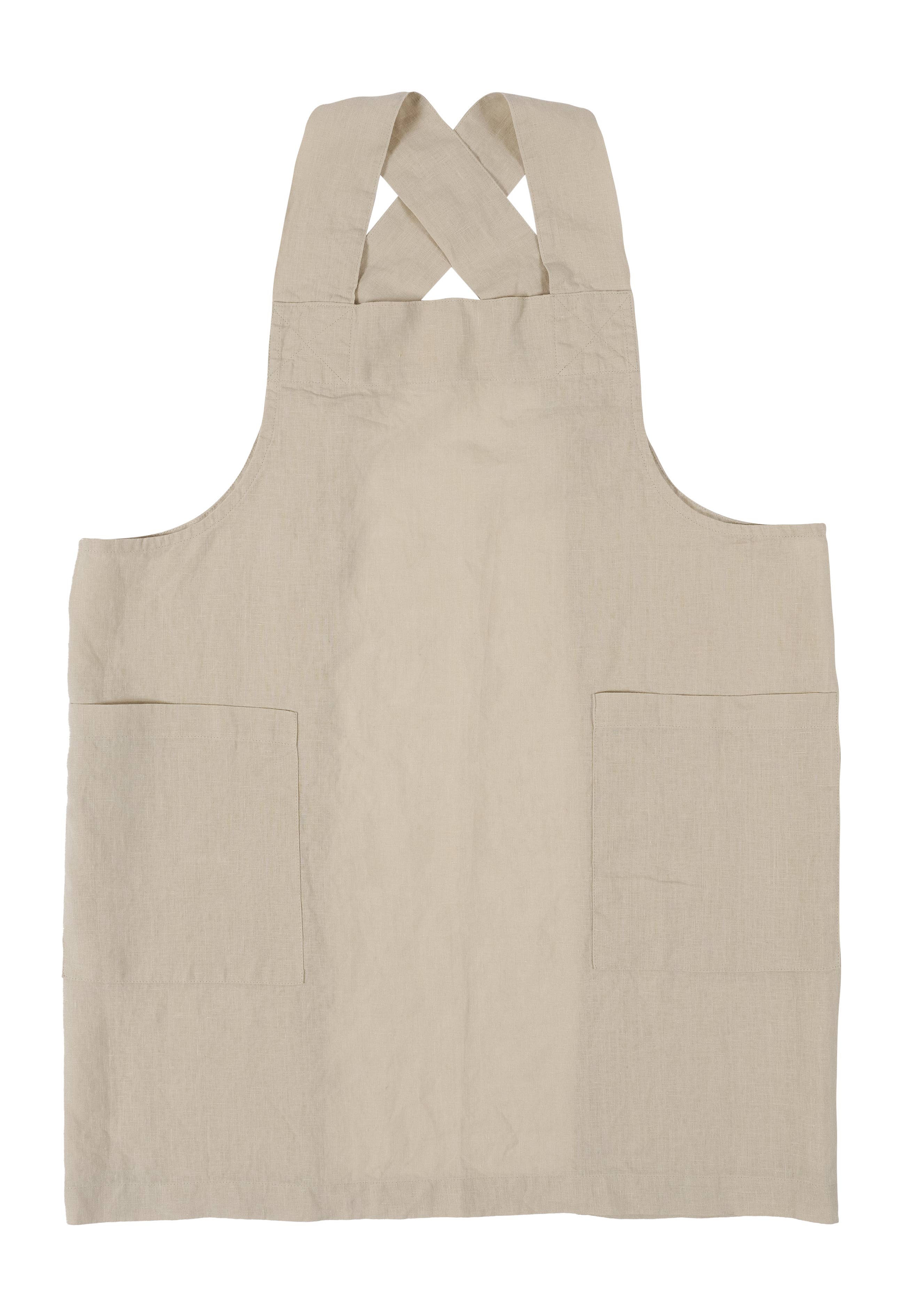KAF Home - Wholesale Apron - KAF Home Firenze Stone Washed Linen Cross Back Smock Apron10