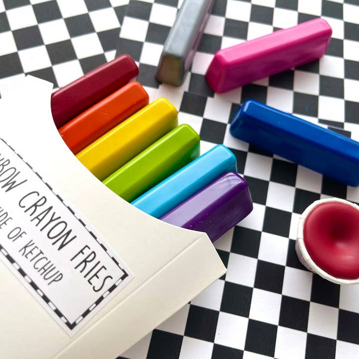 KagesKrayons - Vendita all'ingrosso Pastelli a cera - Bambini e neonati - Patatine fritte arcobaleno