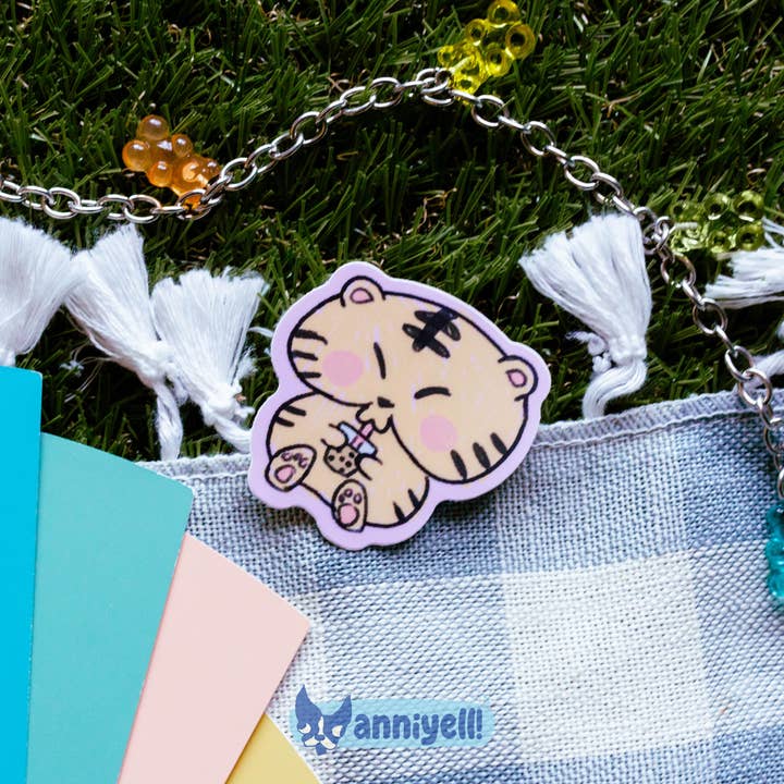anniyell - Wholesale Sticker - boba tiger Die-Cut Sticker