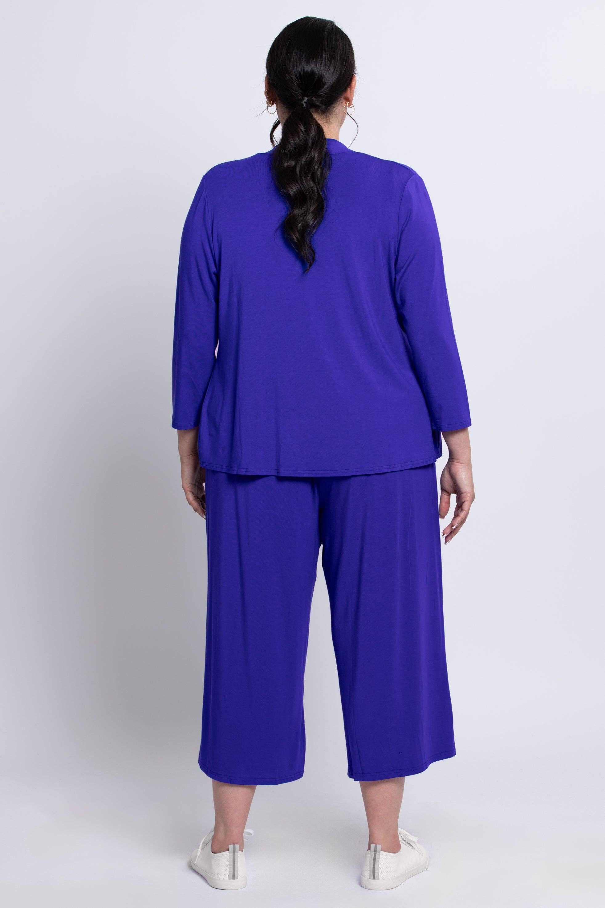 Blue Sky Clothing Co LLC - Vente Veste – femme - Veste Kathy, violet, bambou4