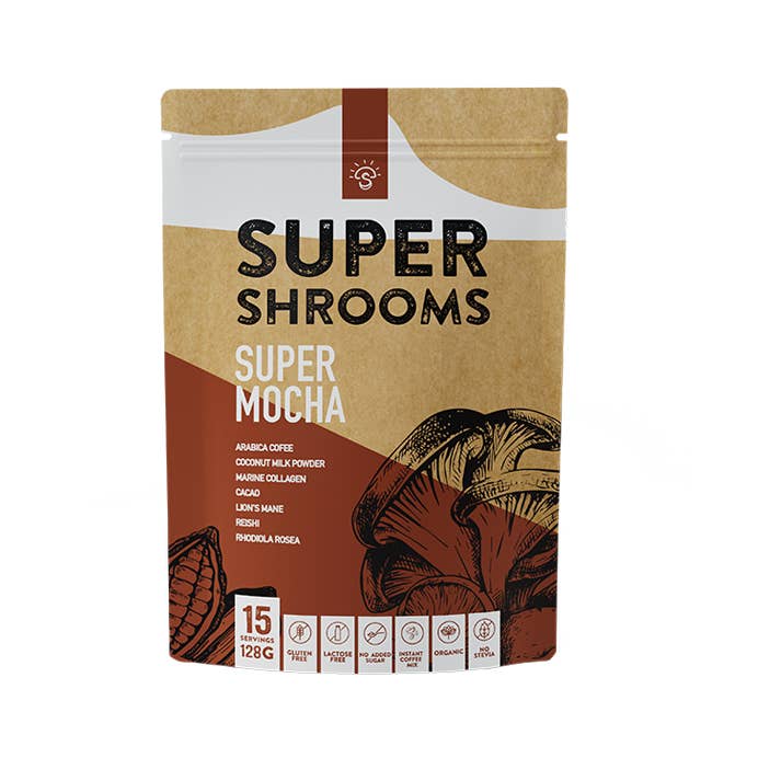 Super Shrooms - Wholesale Instant coffee/espresso - Super Mocha - 15 Serves0