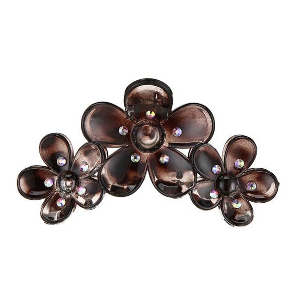 Nima Accessories Inc – Clips para cabelo - Mulher por atacado – Ganchos de Cabelo com Flor para Senhoras, 4 Cores Sortidas3