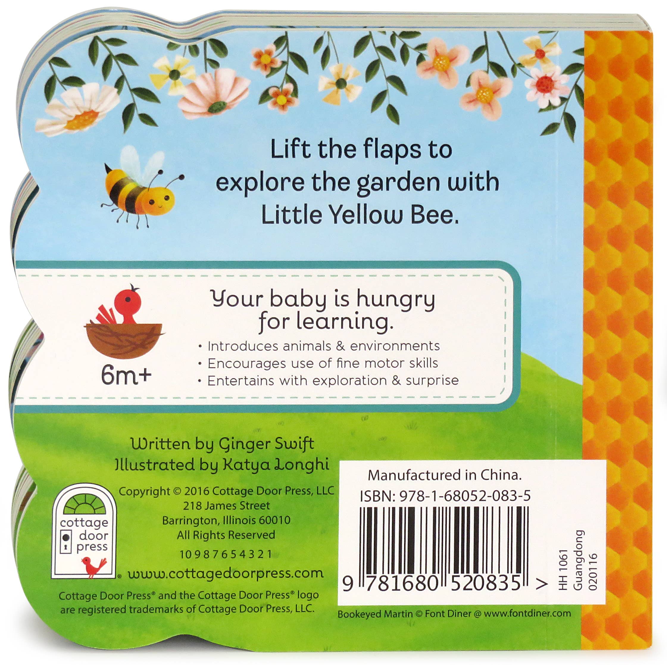 Cottage Door Press - Wholesale Baby & Toddler Book (0-2) - Little Yellow Bee Lift-a-Flap Board Book2