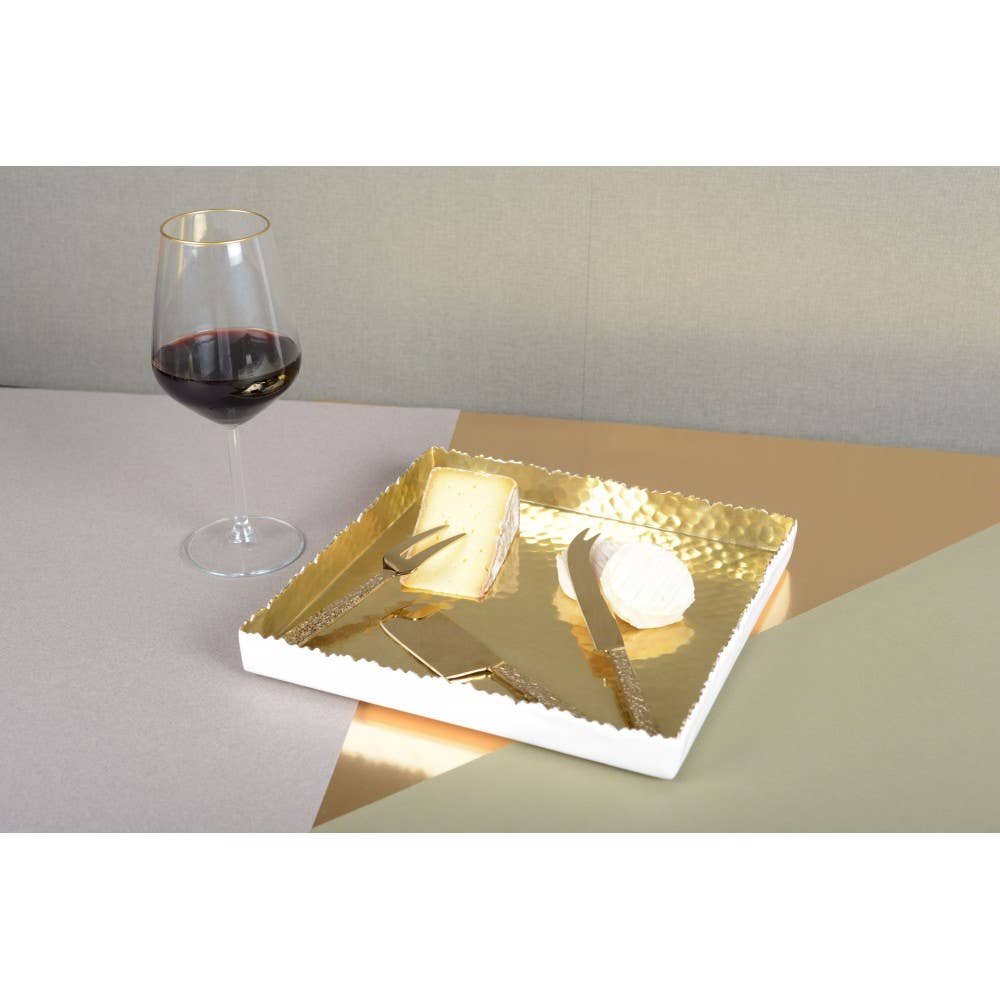 AULICA - Wholesale Cheese Spreader - Gold cheese knives - set of 32