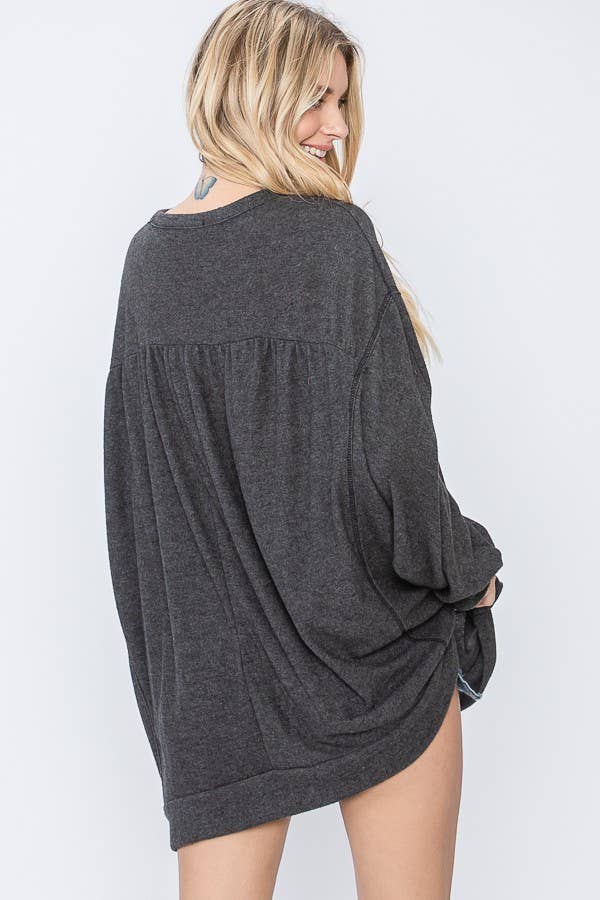 JADE BY JANE - Wholesale Tunic - Women's - OVERSIZE TUNIC WITH SCRUNCHED BACK5