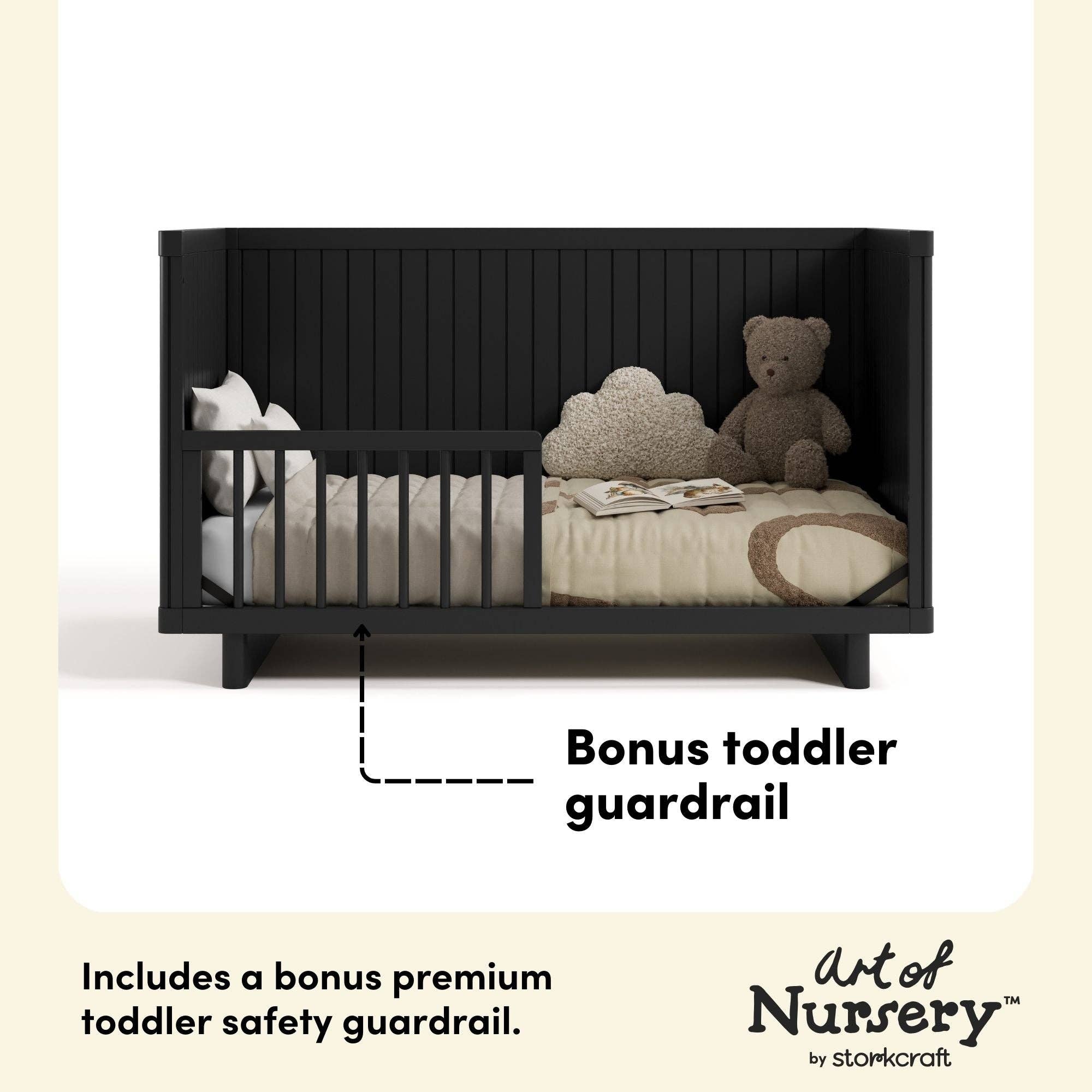 Storkcraft - Wholesale Bed - Kids & Baby - Storkcraft® Kyoto Deluxe Convertible Crib with Bonus Toddler Guardrail6