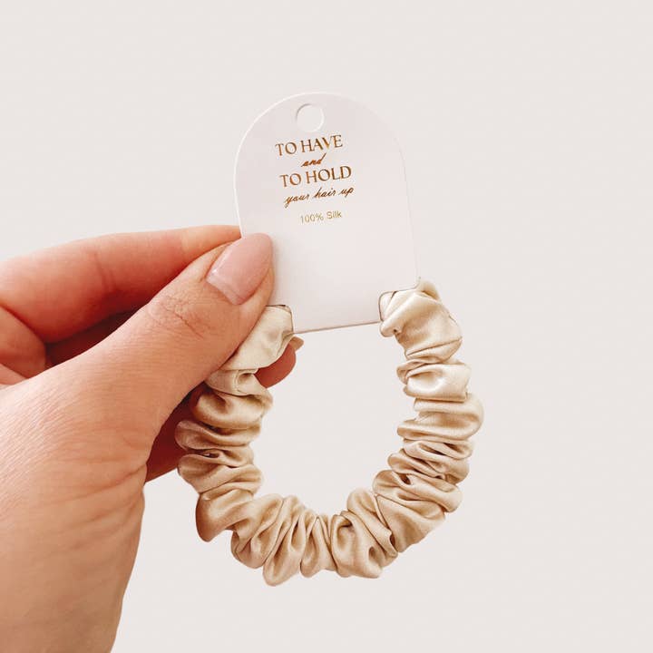 Kitten Claws Clips – wholesale Scrunchie - Dam – Bröllopsgåvor: 100% Mulberrysiden Smala Hårsnoddar