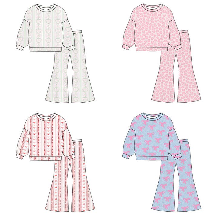 Colección de Conjunto de Sudadera y Pantalón de Corazón de Primavera V-Days 2026 para venta al por mayor de Auraquise