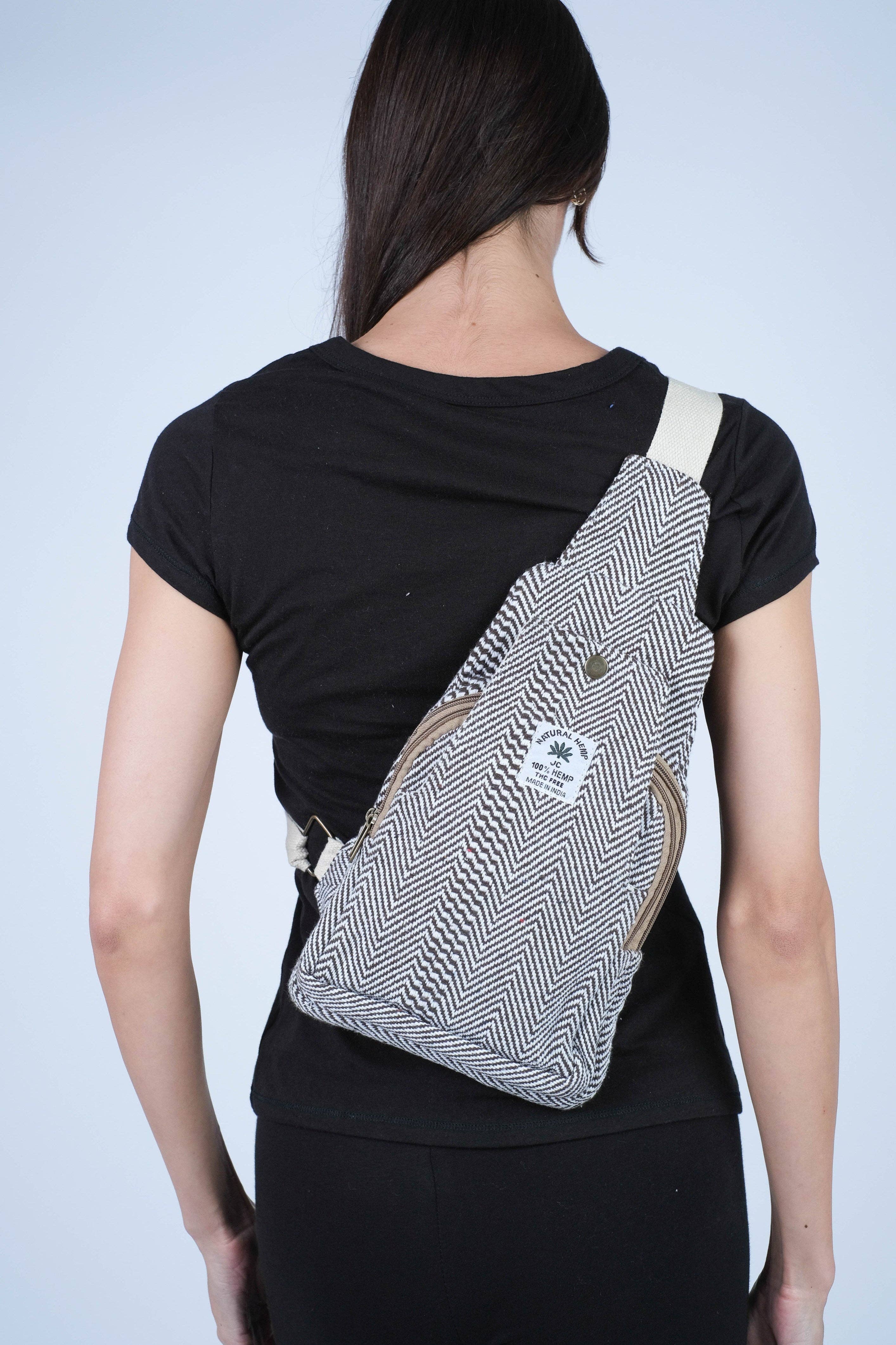 Sacred Threads - Wholesale Crossbody Bag - Women's - Minimalist Hemp Sling Pack2