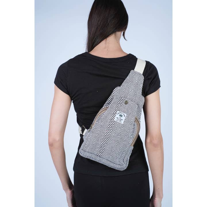 Sacred Threads - Wholesale Crossbody Bag - Women's - Minimalist Hemp Sling Pack2