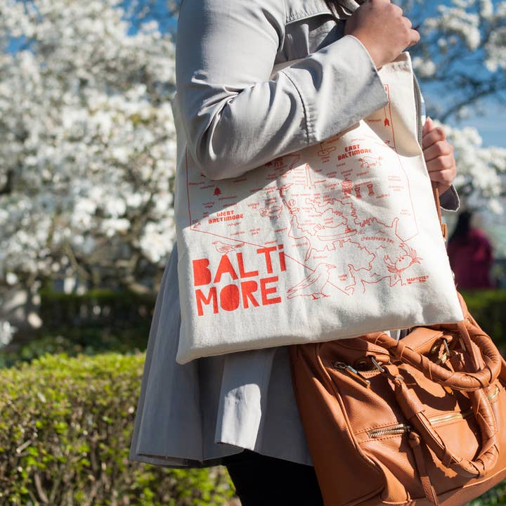 Maptote - Wholesale Tote Bag - Unisex - Baltimore Grocery Tote