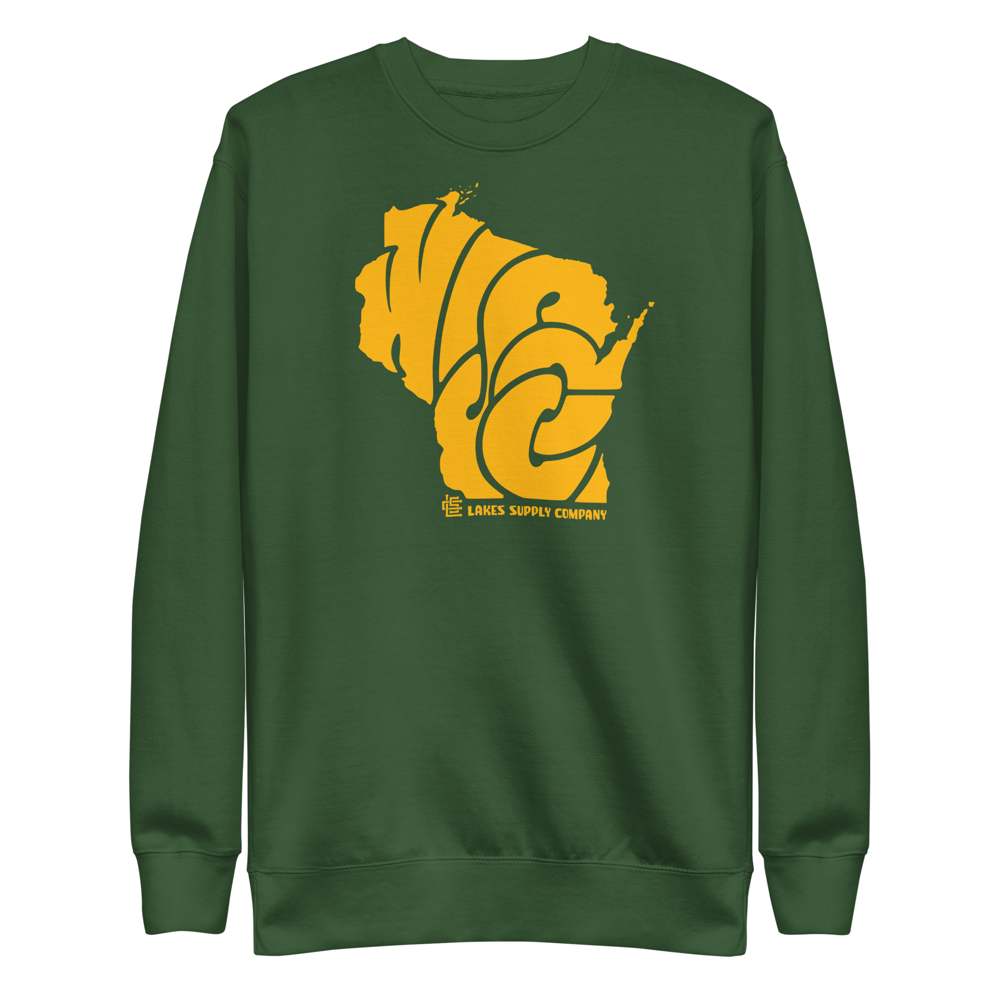 Lakes Supply Co. - Wholesale Graphic Sweatshirt - Unisex - Wisconsin State Sweatshirt0