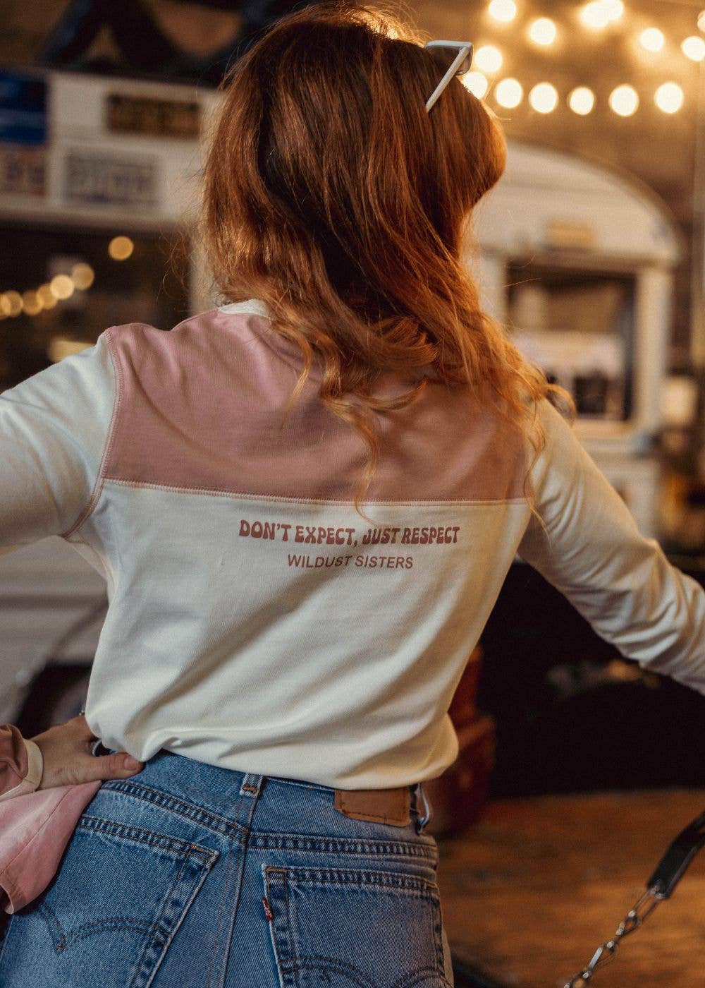 WILDUST - Wholesale Screen Printed T-Shirt - Women's - WESTERN TEE - RESPECT1