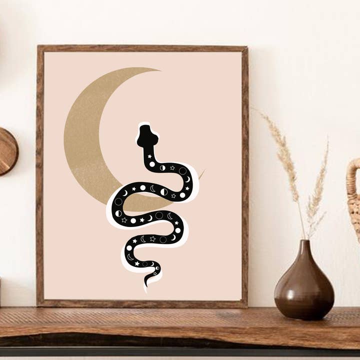 Boho Snake Print for engroshandel hos Lumina