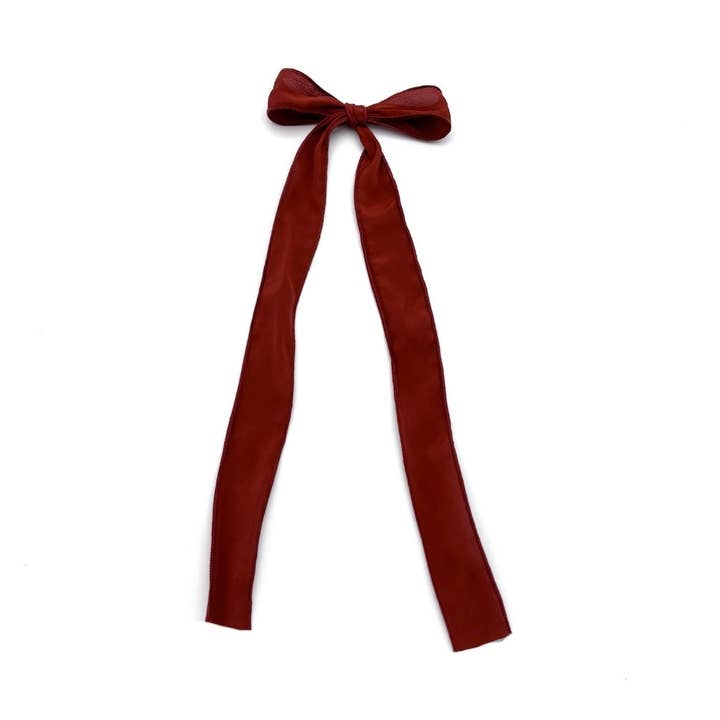 Grande boucle longue pour le sapin de Noël - Effet soie rouille pour la vente par Next Chance