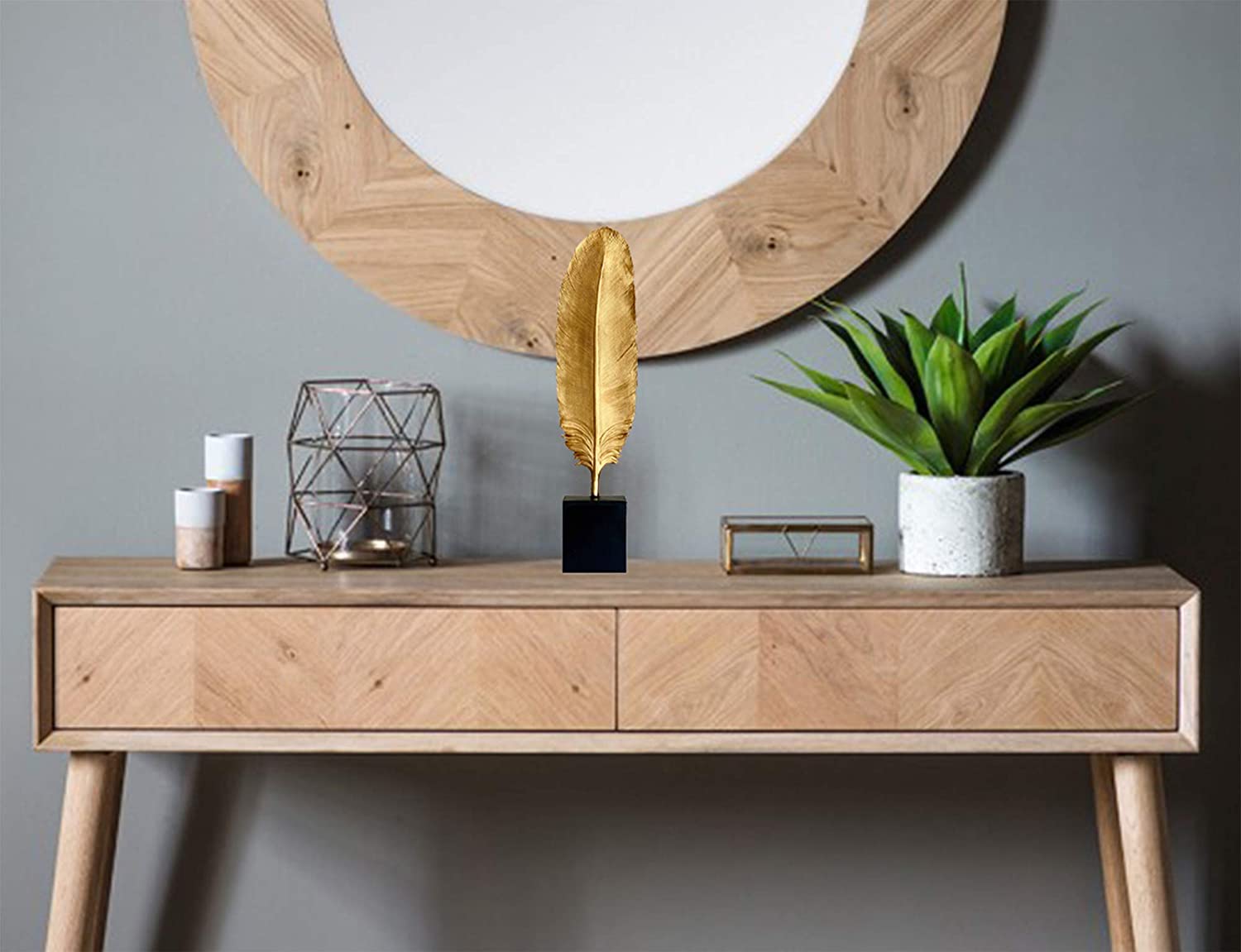 Or noir Table en plumes de paon en vente sur Faire5