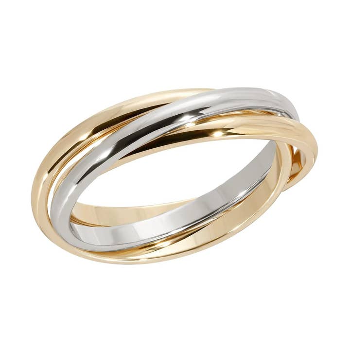 Zweifarbiger dreifach gewölbter Rollring für den Großhandel von Eklexic