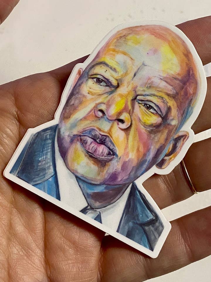 John Lewis Vinyl Sticker for wholesale by Rebecca Holopter