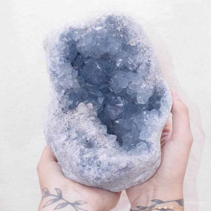 Tiny Rituals - Wholesale Spiritual Stone/Crystal - Celestine Geodes - AAA Premium Quality65
