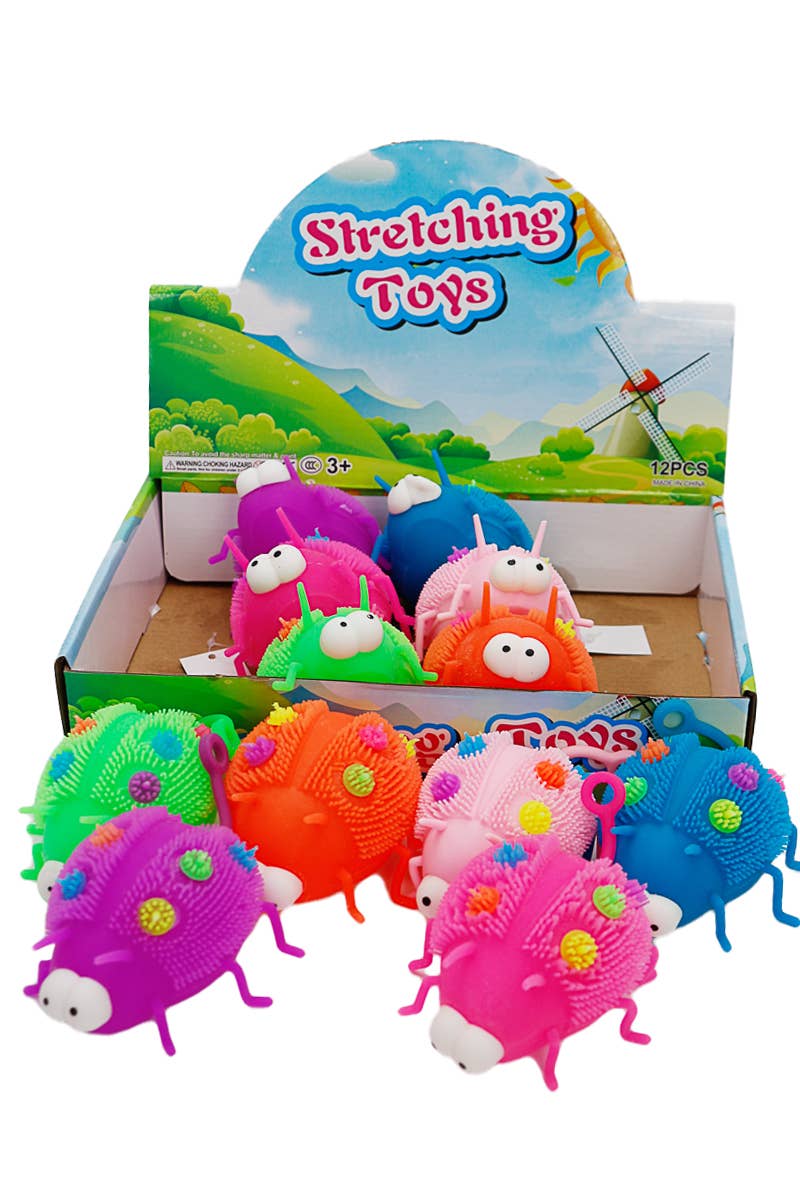 Cap Zone - Wholesale Knijpbal - Kinderen en baby - Goofy Ladybug Spiky Puffer LED Light-Up Squishy10