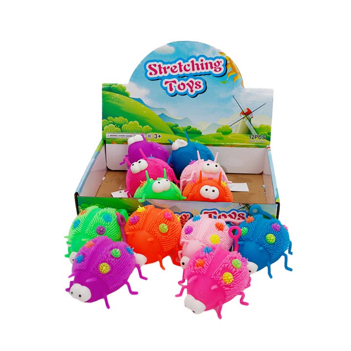 Cap Zone - Wholesale Knijpbal - Kinderen en baby - Goofy Ladybug Spiky Puffer LED Light-Up Squishy10