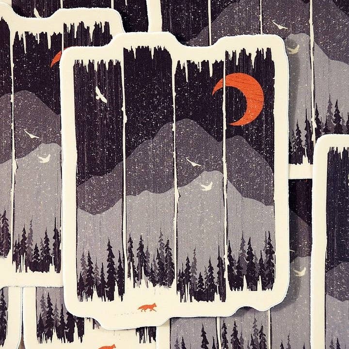 Sticker Météo hivernale en montagne | Snow pour la vente par Menottees