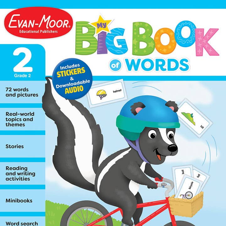 Evan-Moor Educational Publishers - Vendita all'ingrosso Libro per l'infanzia (3-5) - Il mio grande libro di parole, cartella di lavoro di grado 20