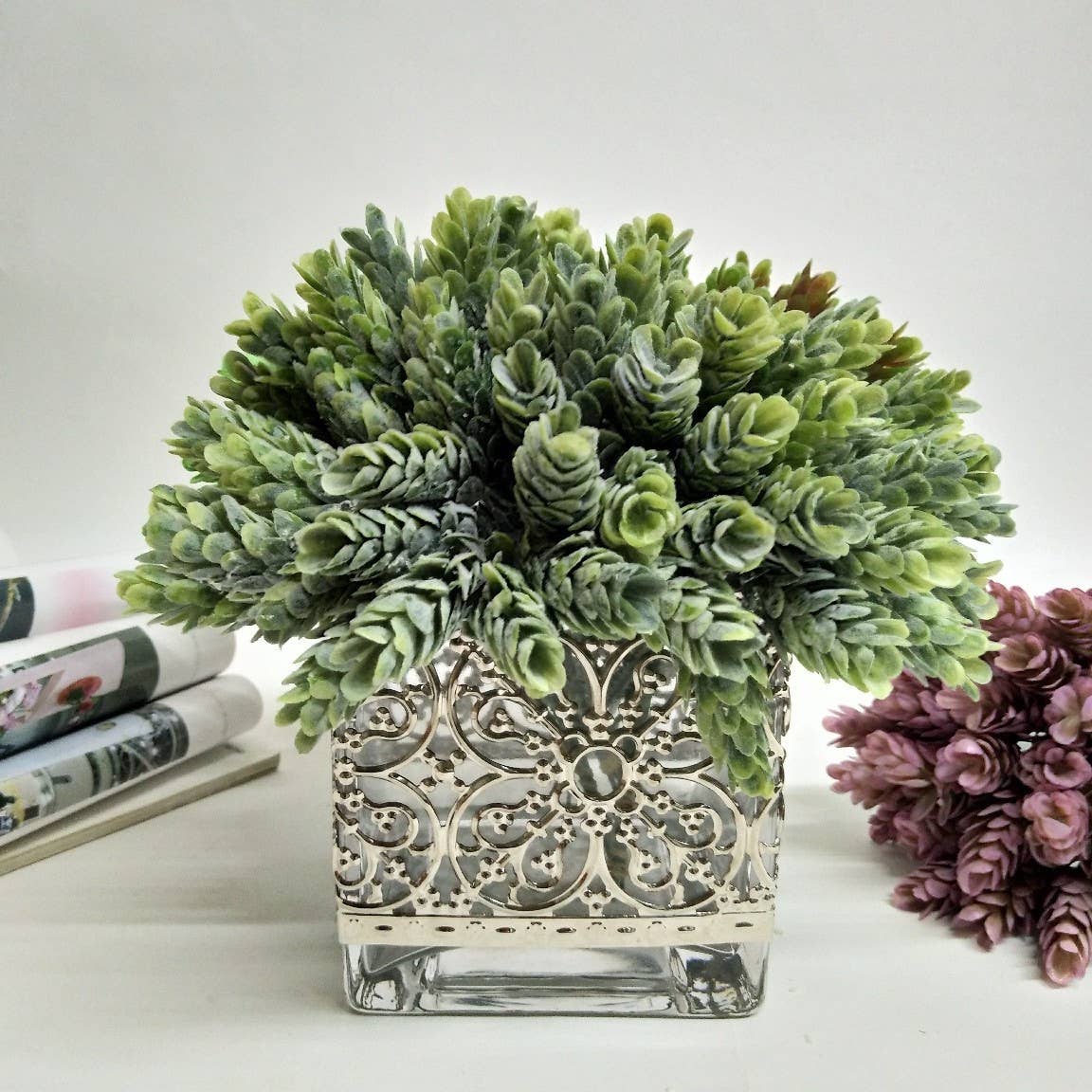 Angel Isabella - Wholesale Artificial Flowers - 7"Pack of 6-Artificial Hops Greenery Craft Picks3