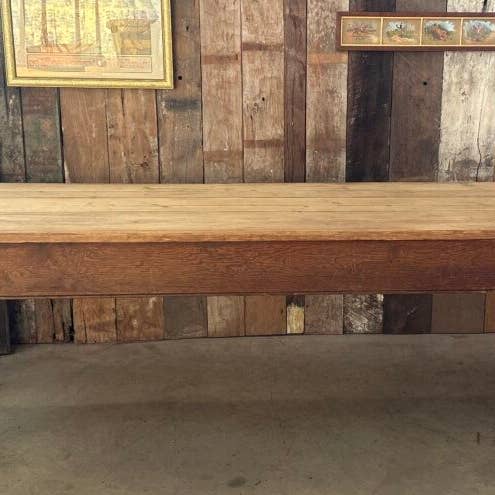 Antique Large Pine Refectory Mill Dining Table, C 1840. L305 for wholesale by belvoir