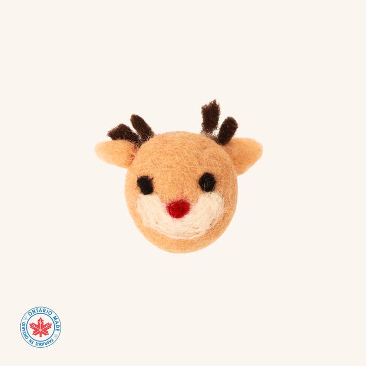Handmade Wool Christmas Reindeer Cat Toy for wholesale by Moricat