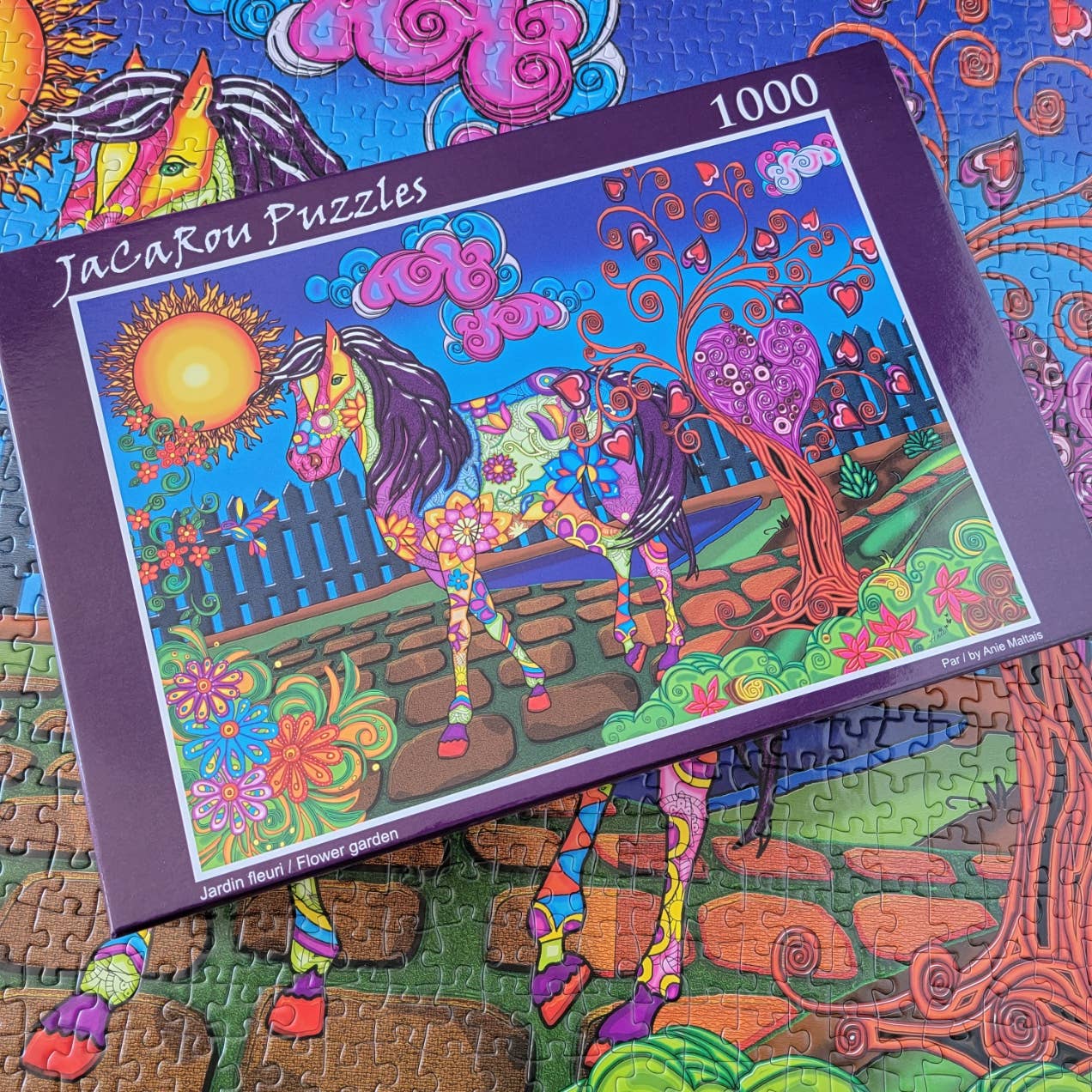 JaCaRou Puzzles Inc. - Wholesale Puzzle - Adult - Flower Garden 1000pcs Jigsaw Puzzle1