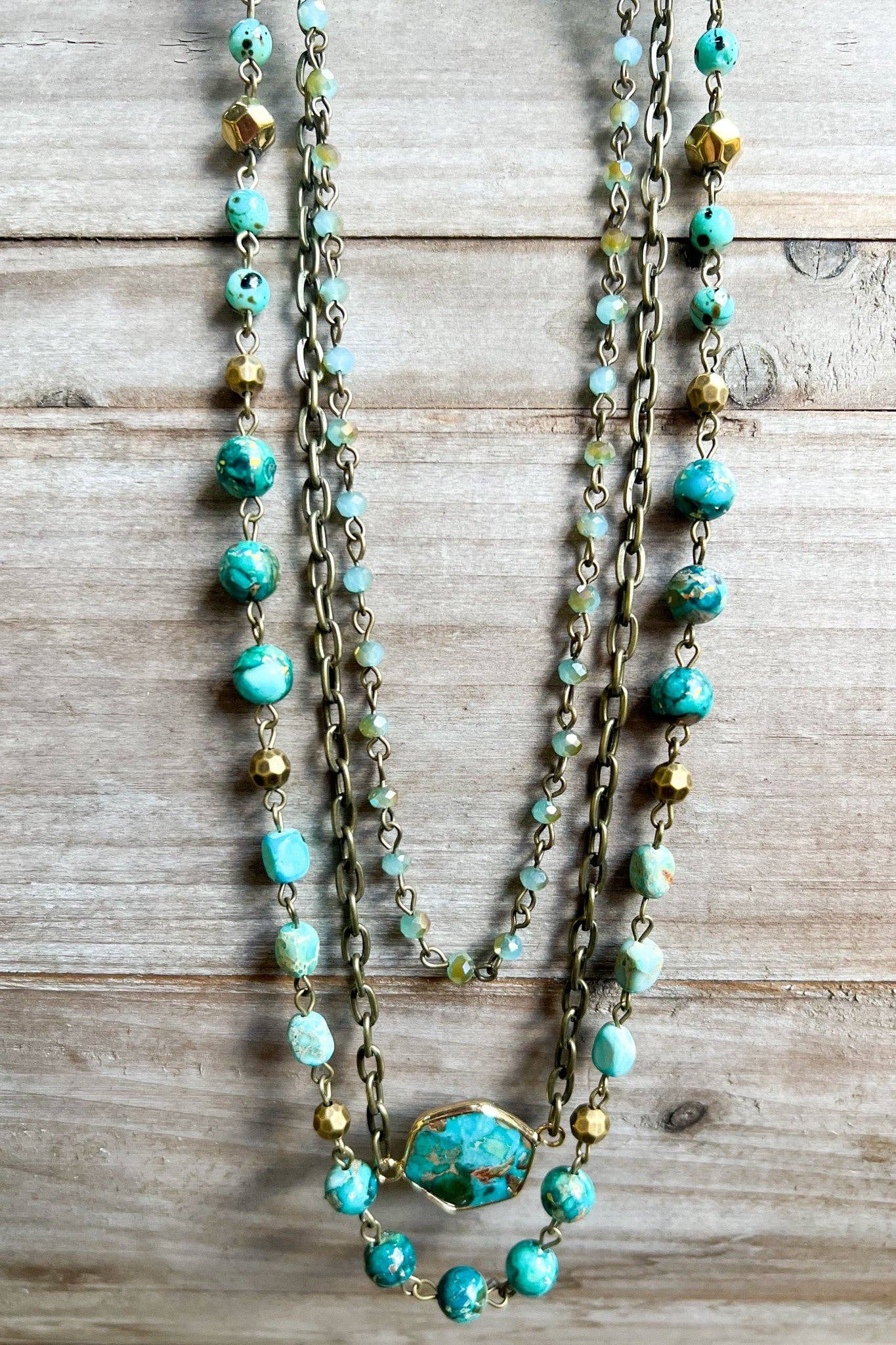 Dylan Designs - Wholesale Pendant/Charm Necklace - Janet Necklace Turquoise9
