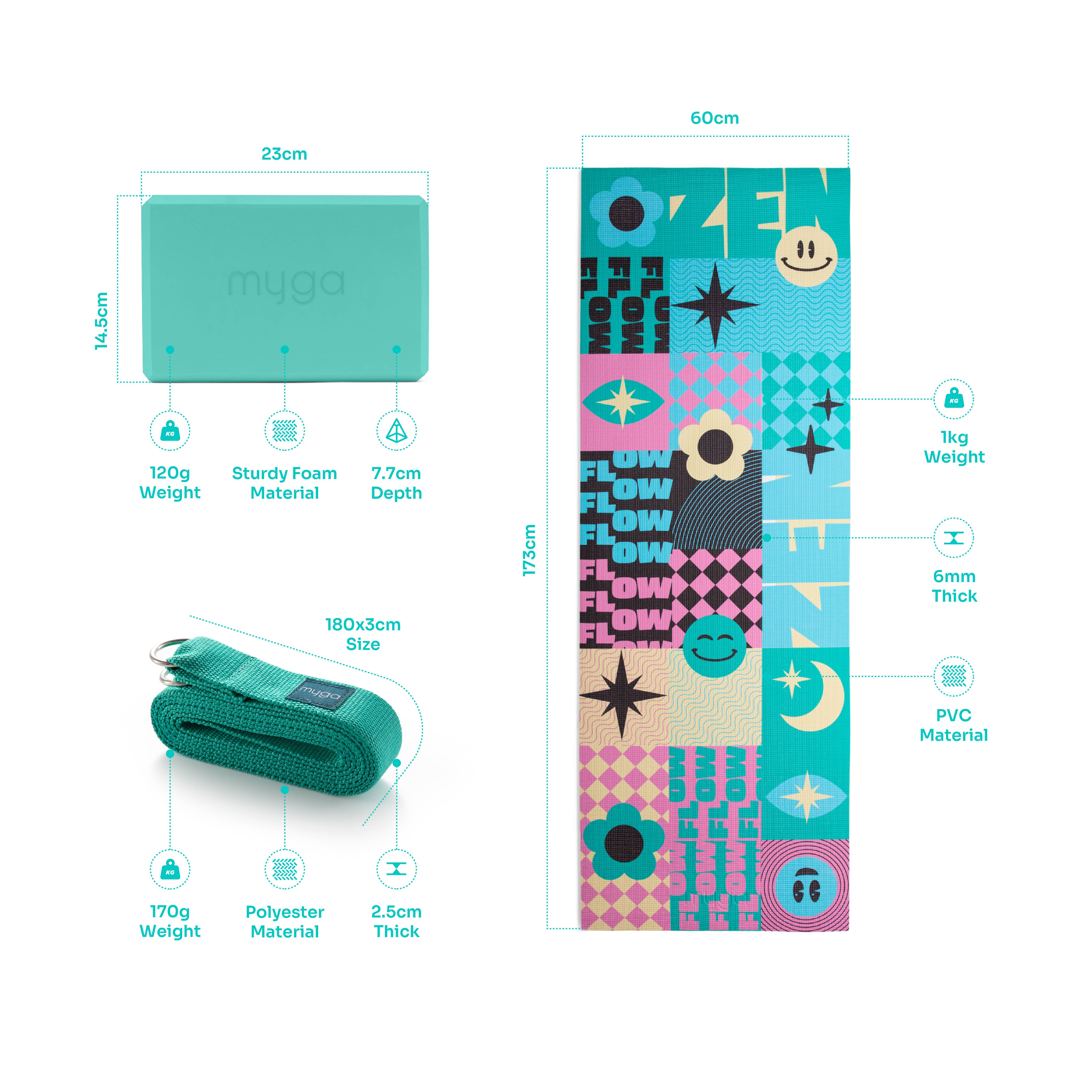 Myga - Wholesale Yoga Mat - Printed Yoga Starter Kits59