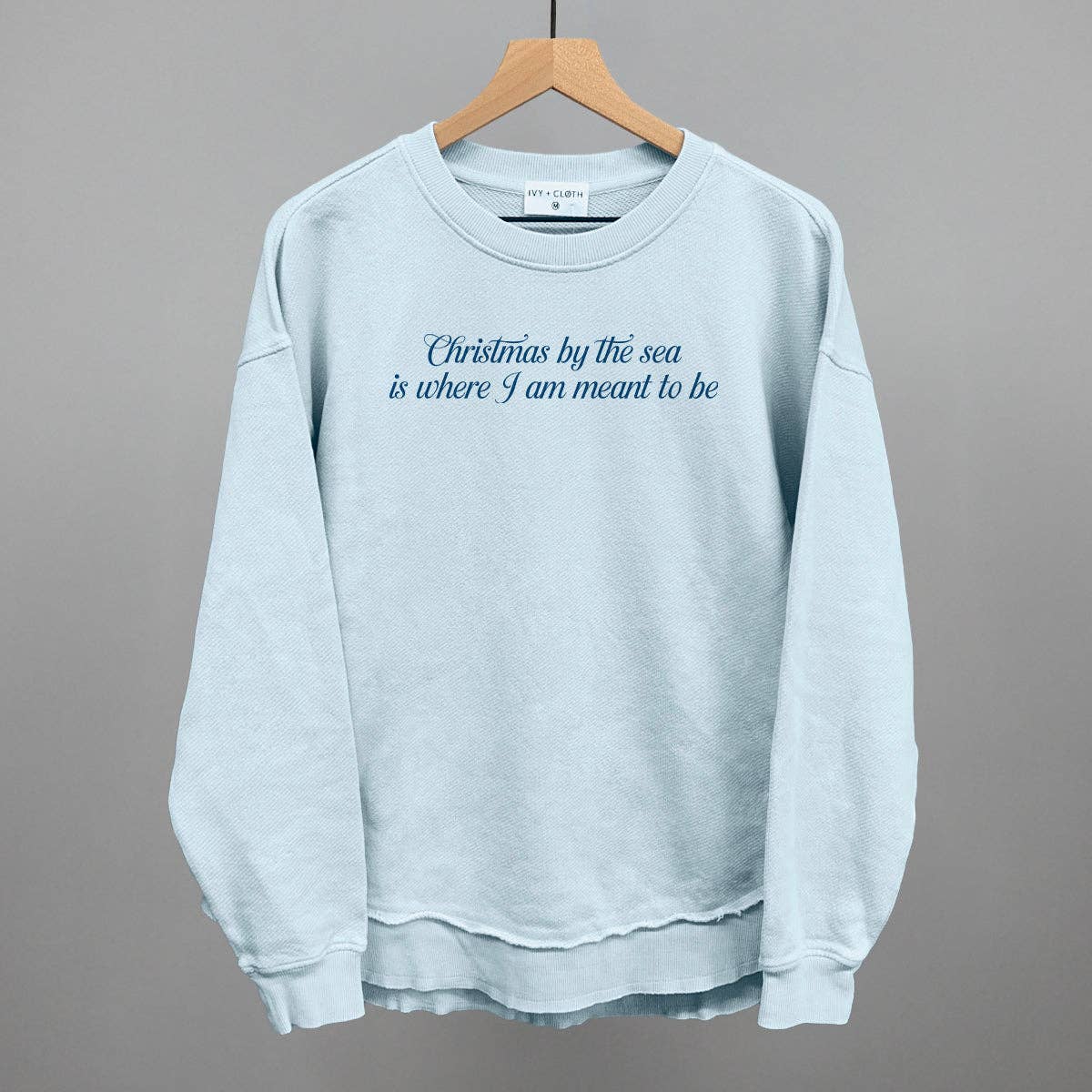 Ivy + Cloth - Vente Sweat-shirt à imprimés – femme - Noël au bord de la mer est là où je suis censé être.0