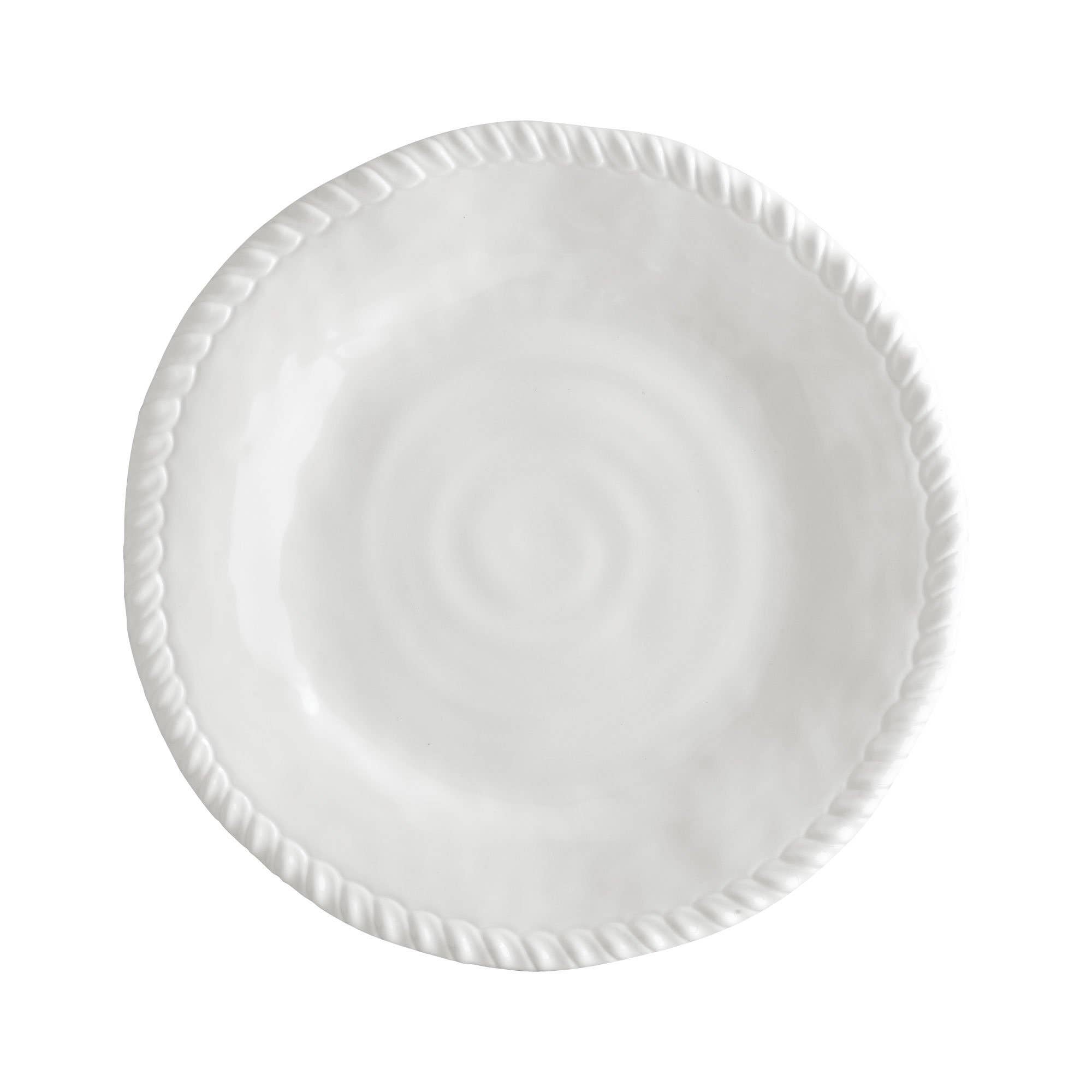 Supreme Housewares - Wholesale Dinner Plate - Rope 9" Melamine Plate, White