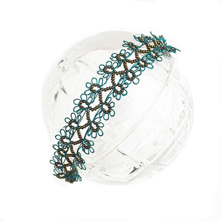 Silk Wool and Bijoux - Wholesale Charm/Dangle Bracelet - "Lace" silk hand-crocheted Bracelet5