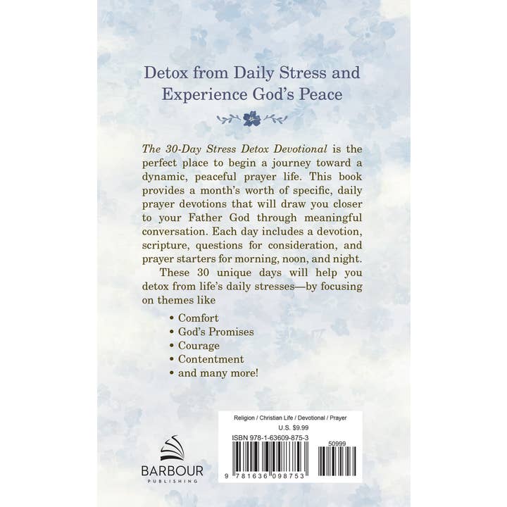 Barbour Publishing, Inc. - Wholesale Book - Adult - The 30-Day Stress Detox Devotional