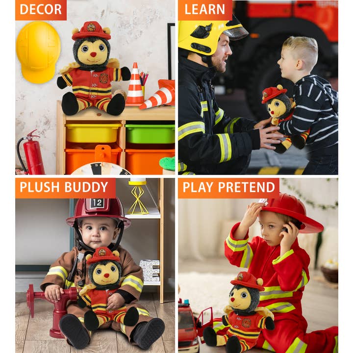 Cota Global - Venta al por mayor Peluche - Niños y bebés - Bombero de Peluche - Peluche Súper Suave - Abeja Sentada