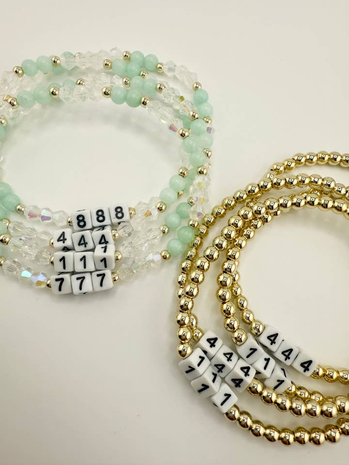 Angel Number Bracelet Astrology Numerology Jewelry Manifest for wholesale by Back Bay Bead Company