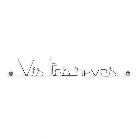 Bijoux de Mur - Wholesale Wall Accent - “Live your dreams” Wire Wall Decoration - to be pinned1