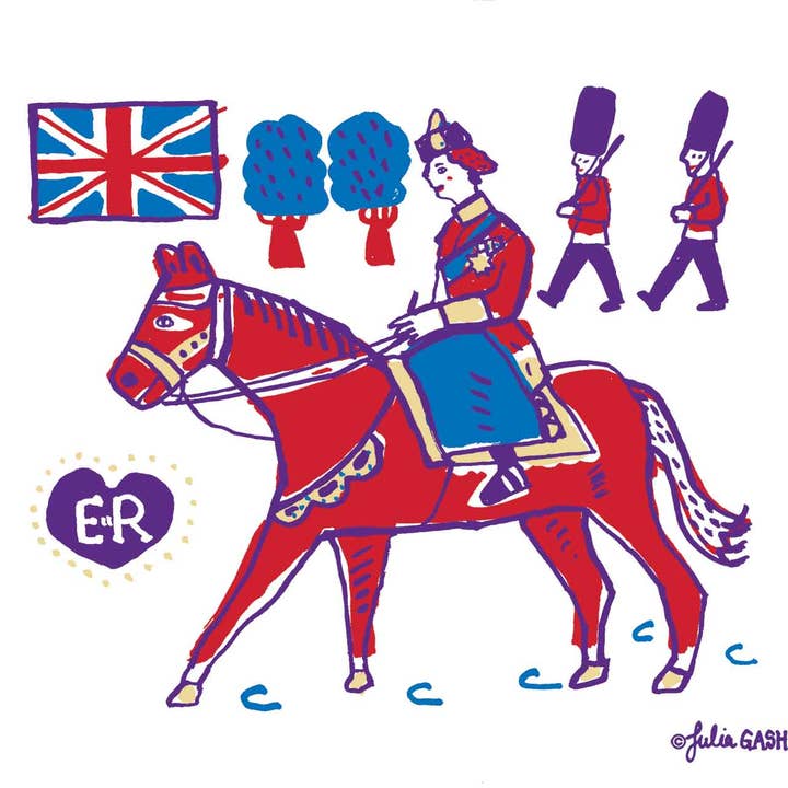 Queen Elizabeth II on Horseback- Platinum Jubilee Collection for wholesale by Parkwood Springs