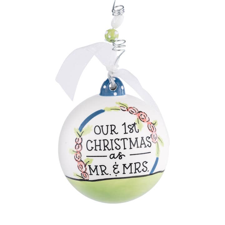 Glory Haus - Wholesale Ornament - First Christmas Mr Mrs Barn Ornament1