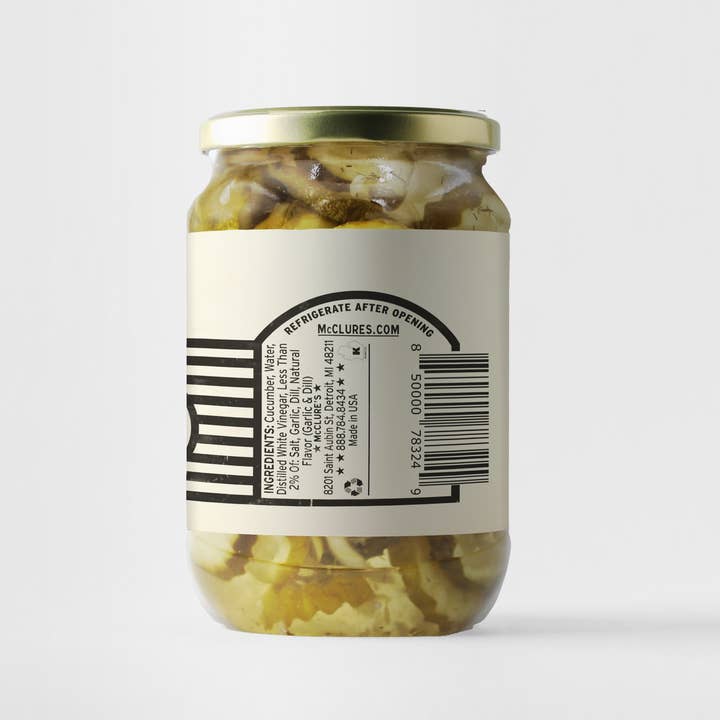 McClure's - Wholesale Pickled Vegetables - McClure's Garlic & Dill Coin Cut Slices