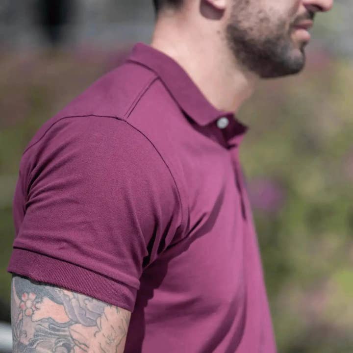 Bourgondië Polo Muscle Fit - Bourgogne voor groothandel op Faire