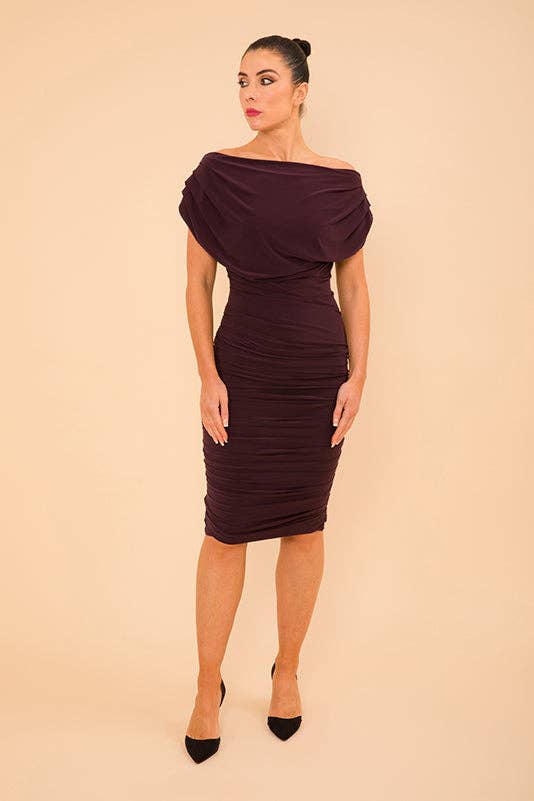 Atom Label – wholesale Klänning - Dam – ATOM LABEL Oxygen-klänning i björnbärsröd2