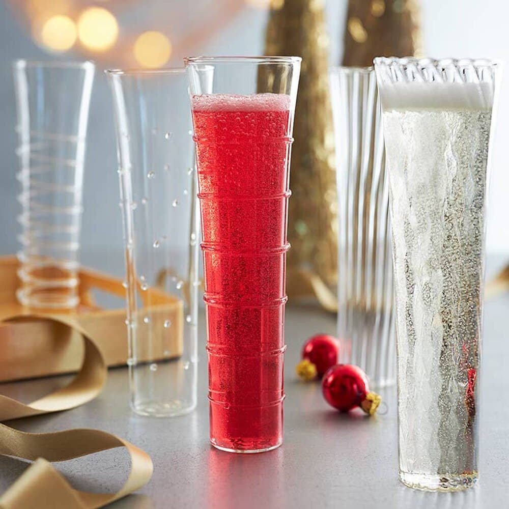 IWA Wine Accessories - Vente Flûtes de champagne - Nouveau set de 6 flûtes Mardi Gras #151944