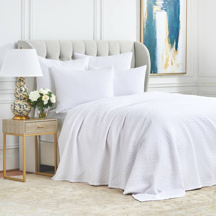 Vance Dove White Matelasse for wholesale by ELISABETH YORK